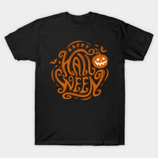 Happy 2020 Halloween Typography T-Shirt